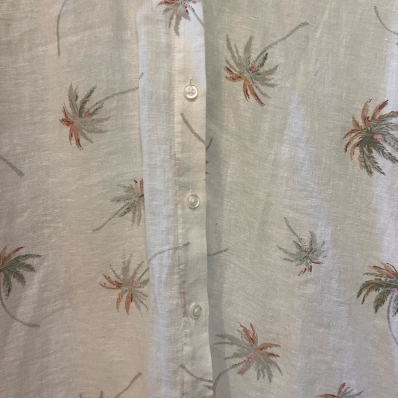 EUC White Linen Rails Button Down, size L - Picture 4 of 5